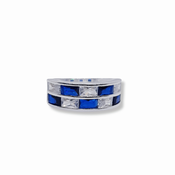 anillo cintillo doble