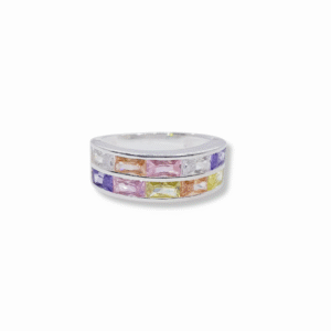 anillo cintillo colores