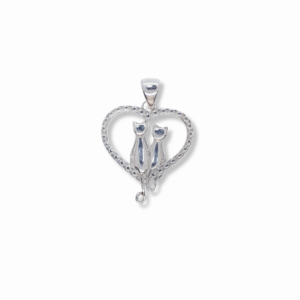 Colgante Corazon Gato