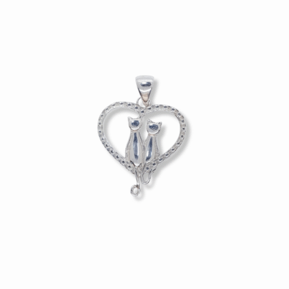 Colgante Corazon Gato