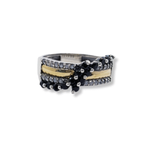 Anillo plata oro