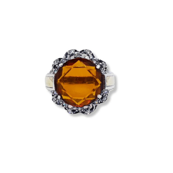 Anillo plata oro