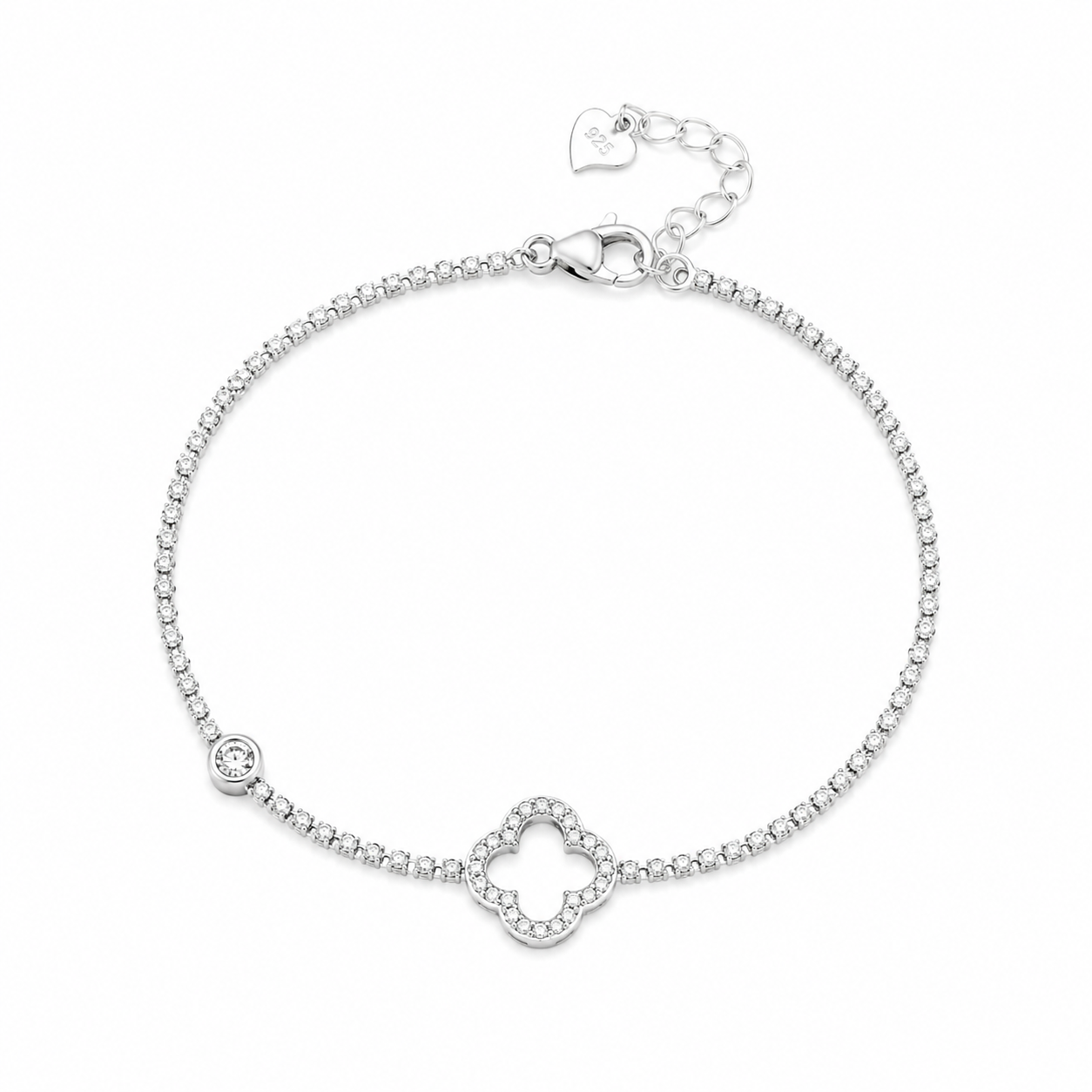 Pulsera Tenis Trébol de la Suerte
