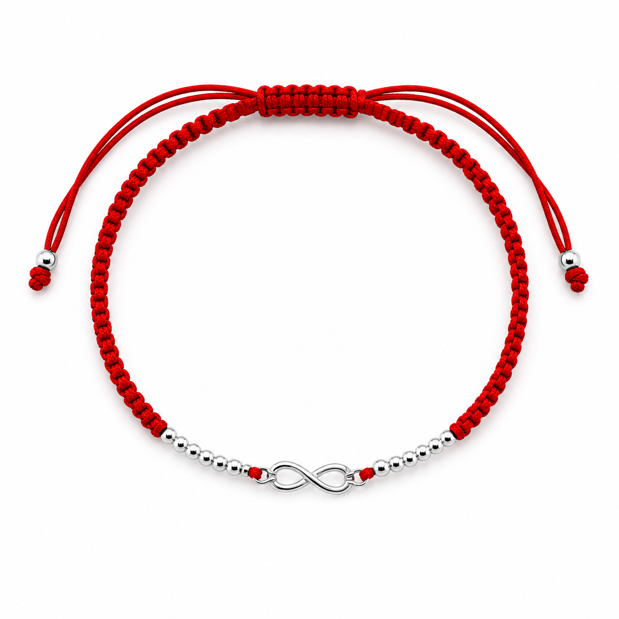 Pulseras hilo Plata Infinito