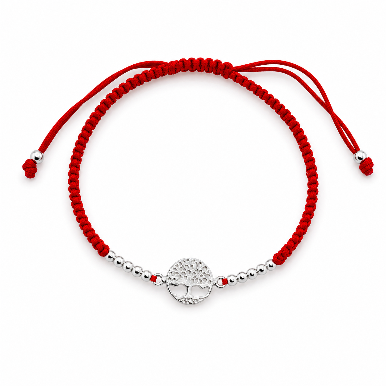 Pulseras hilo Plata Árbol de la Vida
