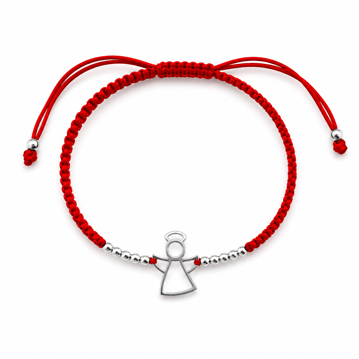 Pulseras hilo Plata Ángel