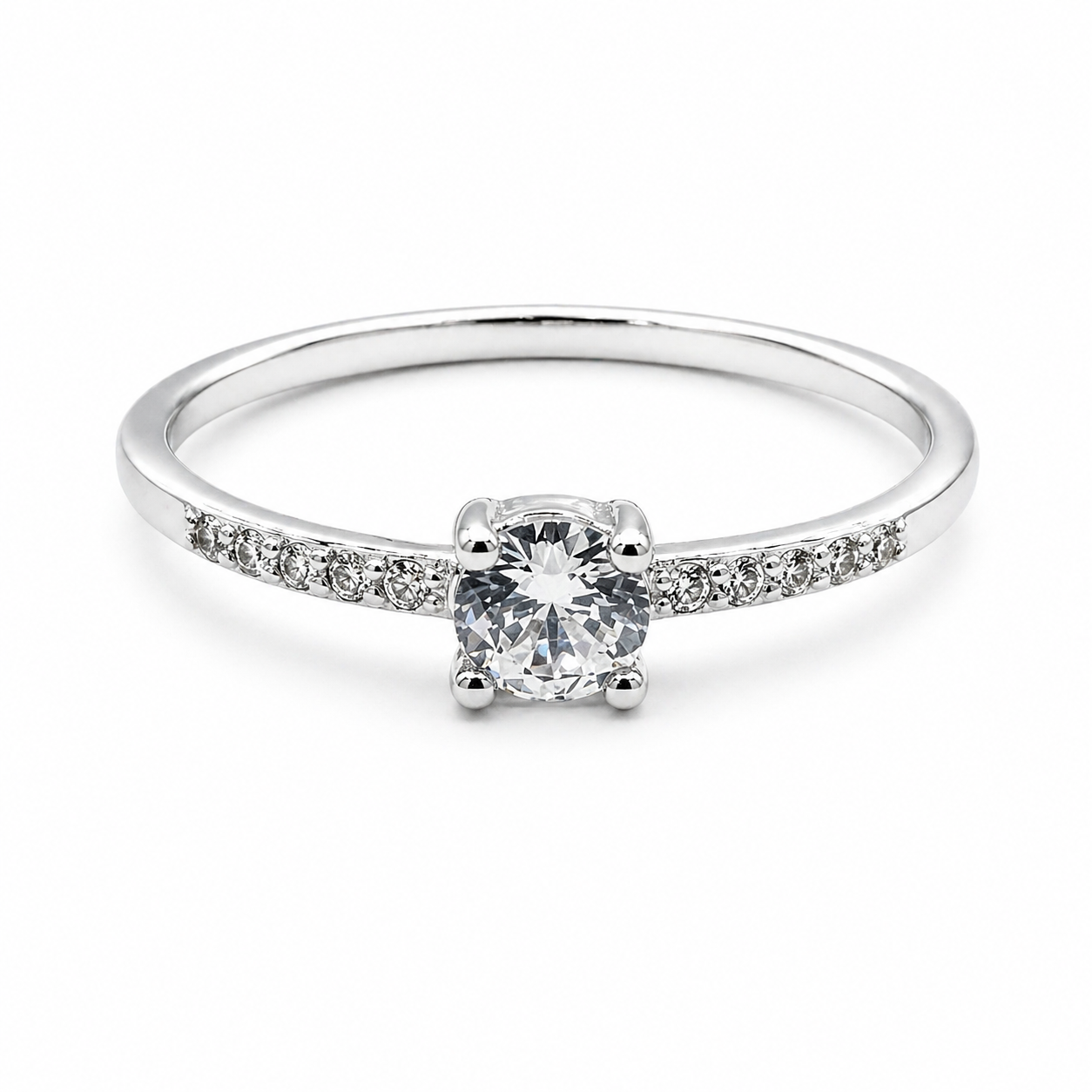 Anillo Liviano Solitario