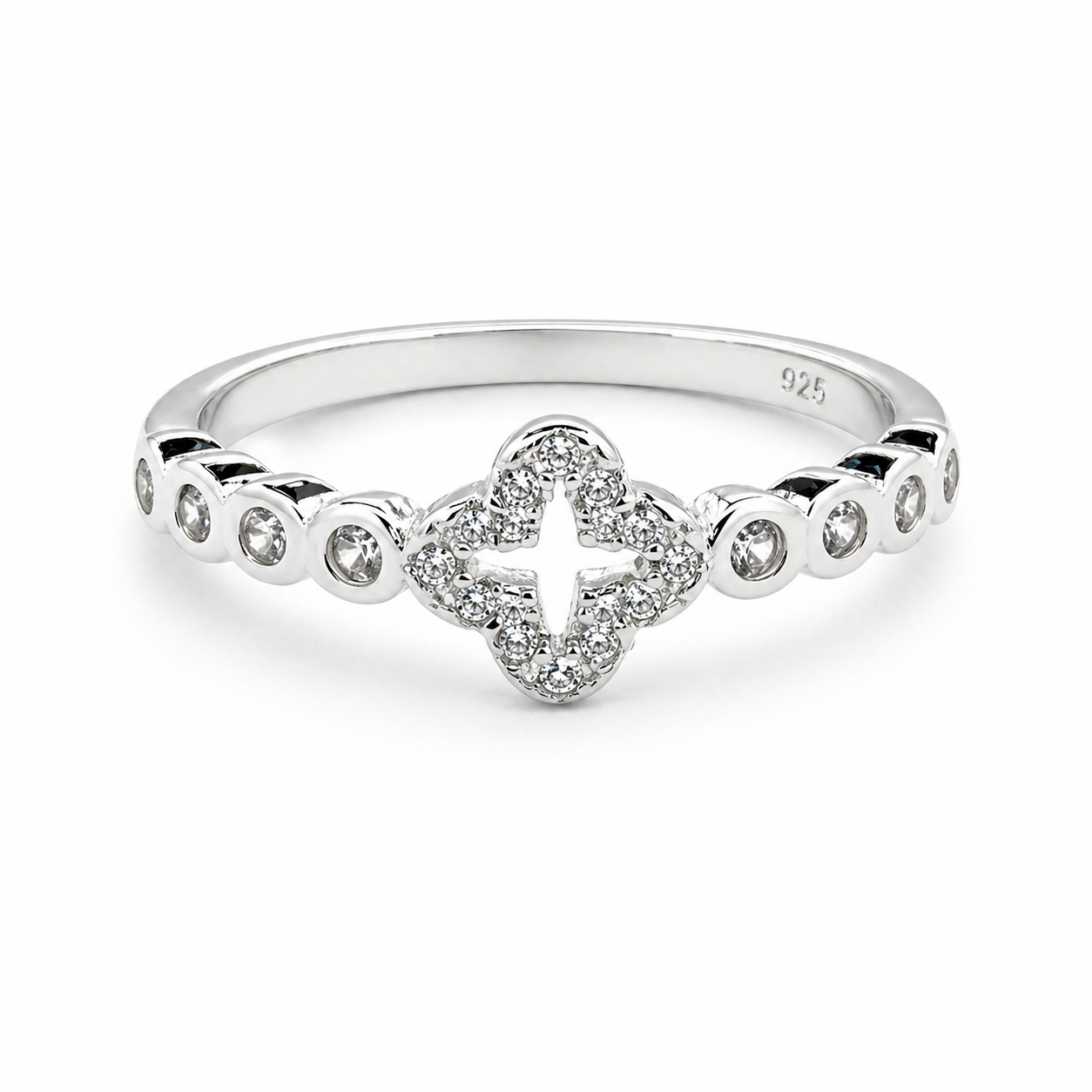 Anillo Liviano Trébol de la Suerte