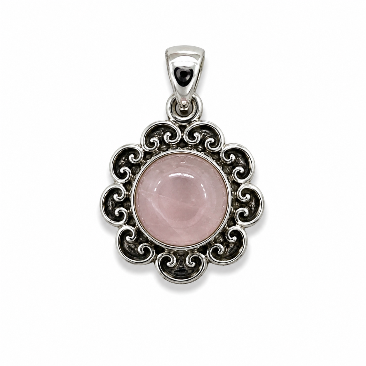 Colgante Piedra Natural Flor
