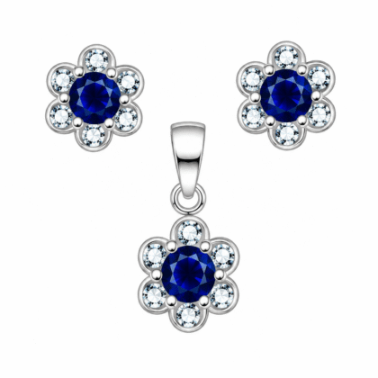 Conjunto Swarovski Flores