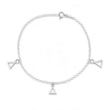 Pulsera Fina Chiches Triangulo Abierto