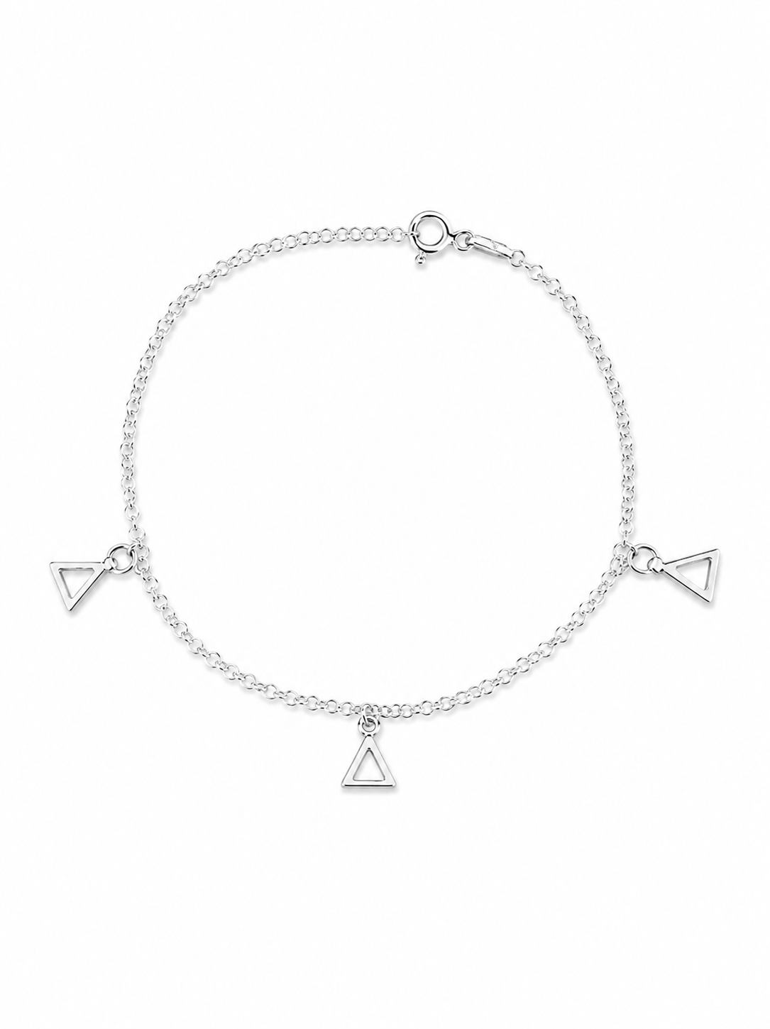 Pulsera Fina Chiches Triangulo Abierto