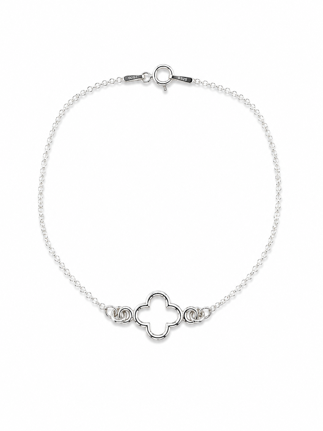Pulsera Rolo Trébol de la suerte