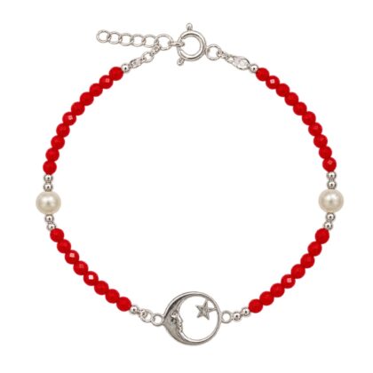 Pulsera Cristal Luna y Estrella