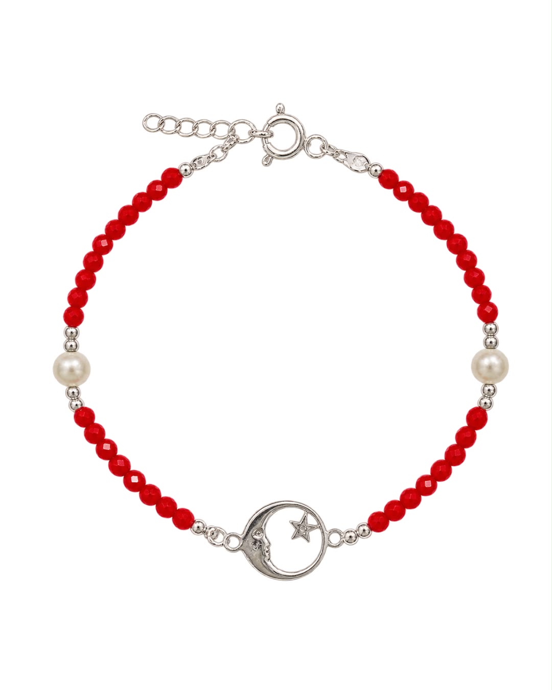 Pulsera Cristal Luna y Estrella