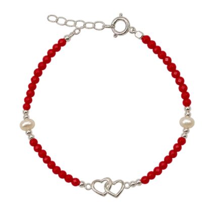 Pulsera Cristal Corazones