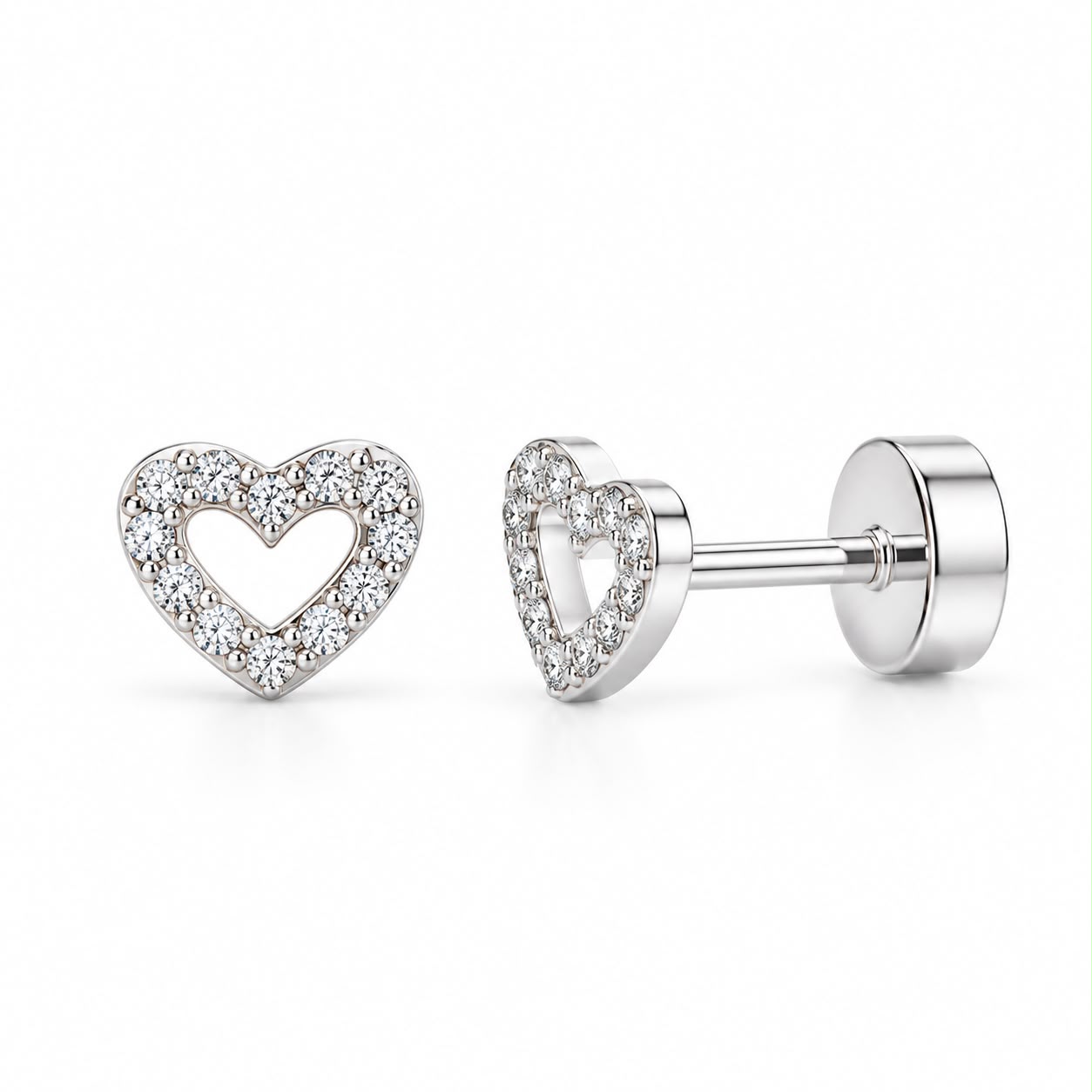 Aros Tope Figura Corazón